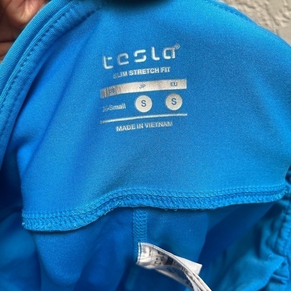 TESLA Women's SZ XS Blue Slim Stretch Fit Athletic Leggings - Picture 7 of 8